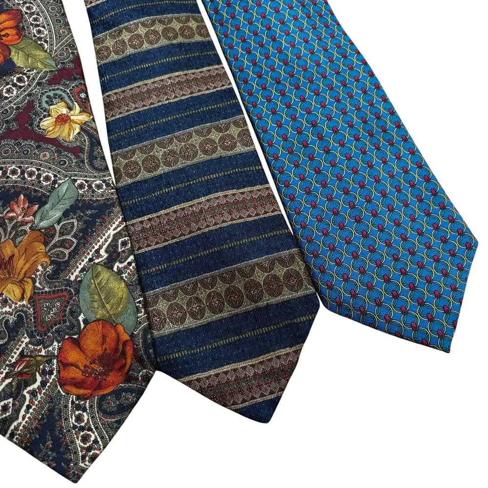 4 Vintage all silk neck ties from Jos A Bank Corporate Executive career series